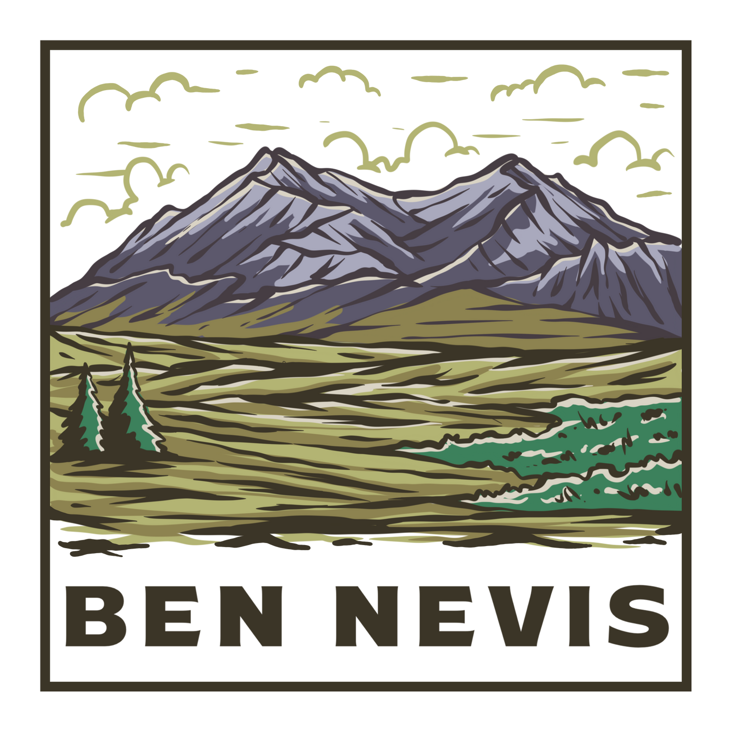Three Peaks Collection- Plaine. Ben Nevis
